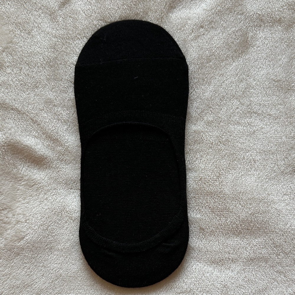 Sleek Black Men's No-Show Socks